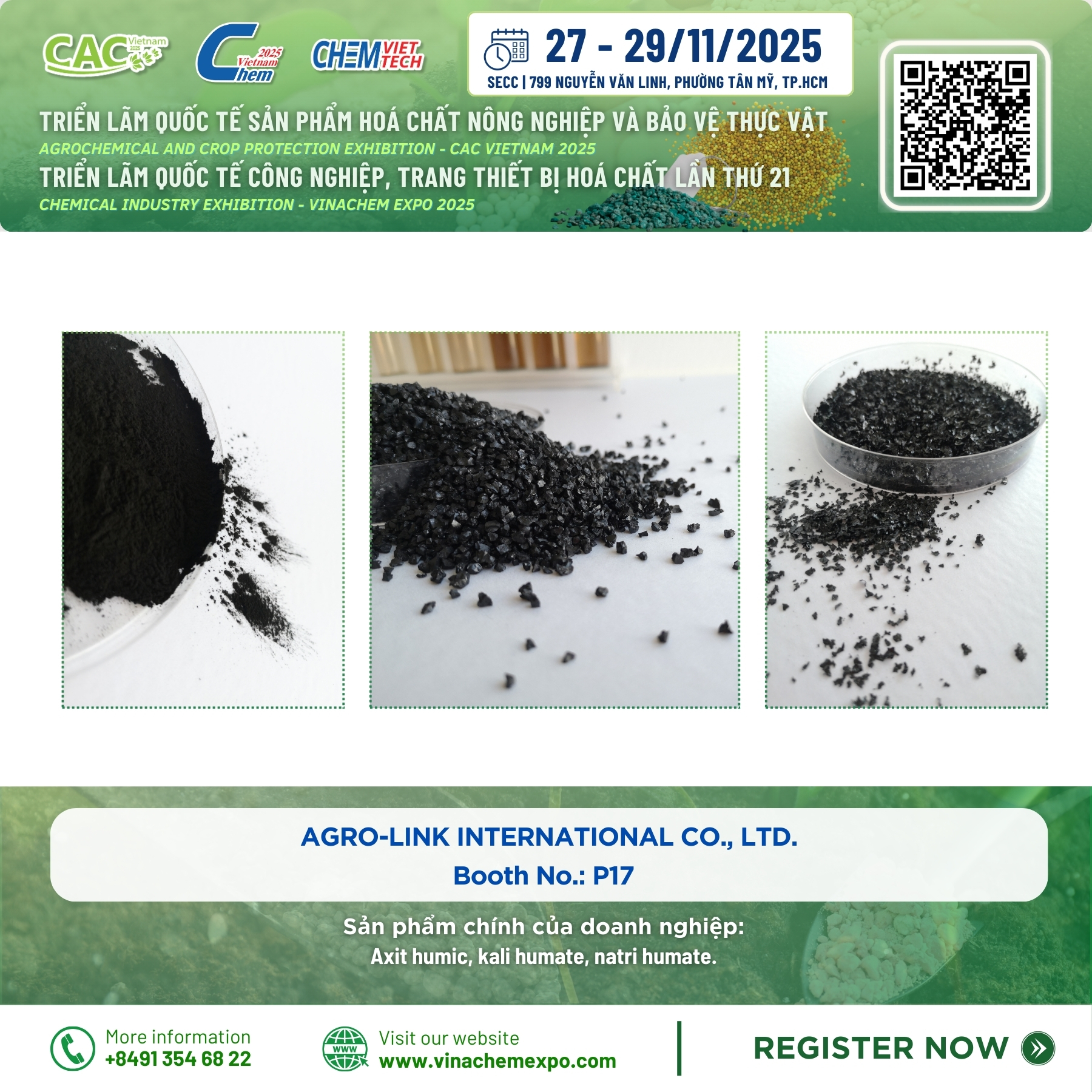 AGRO-LINK International – Booth P17 tại VINACHEM EXPO 2025