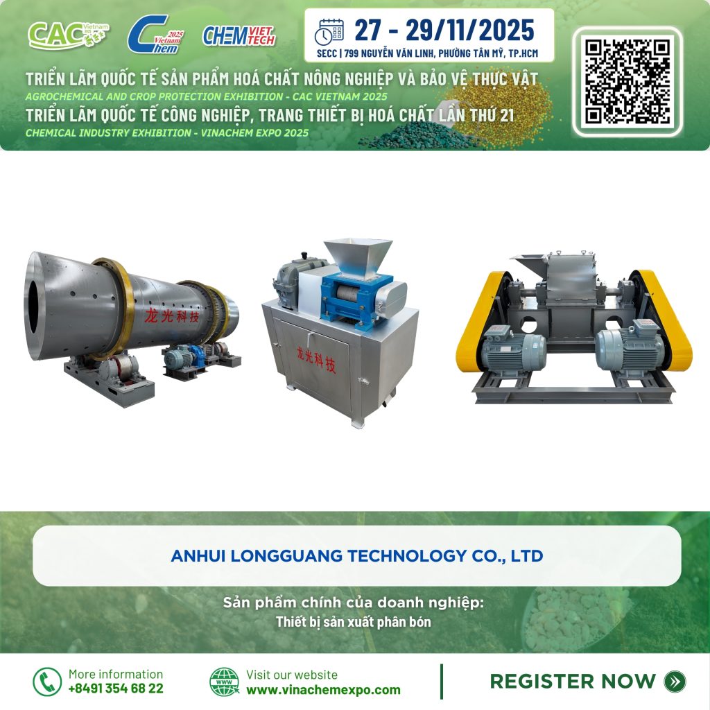 thiết bị sản xuất phân bón của Anhui Longguang: tạo hạt, sấy, làm mát, sàng, bọc màng
