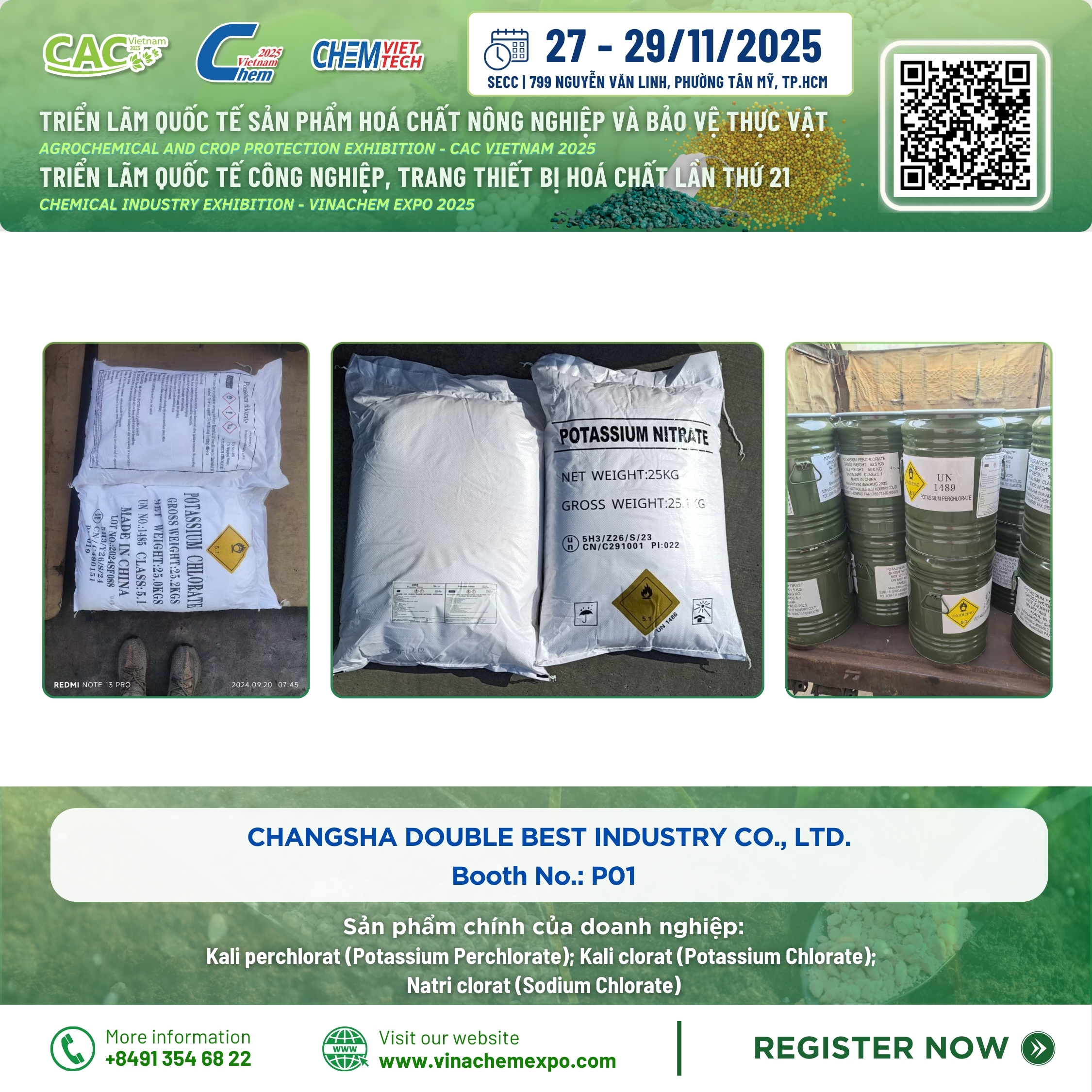 kali perchlorat công nghiệp của Changsha Double Best Industry