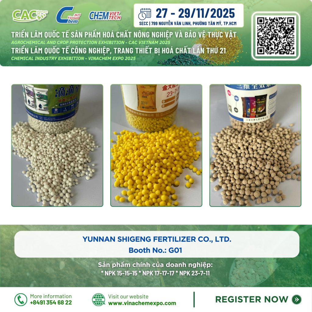 phân bón NPK Yunnan Shigeng cho nhiều cây trồng và điều kiện canh tác